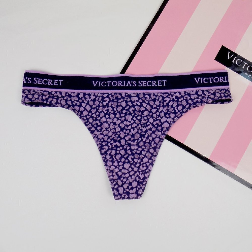 nwt victoria's secret logo no show seamless thong - Picture 3 of 4